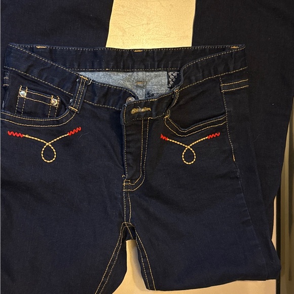 Stylish Dark Blue Women's NTG Jeans - Picture 4 of 9